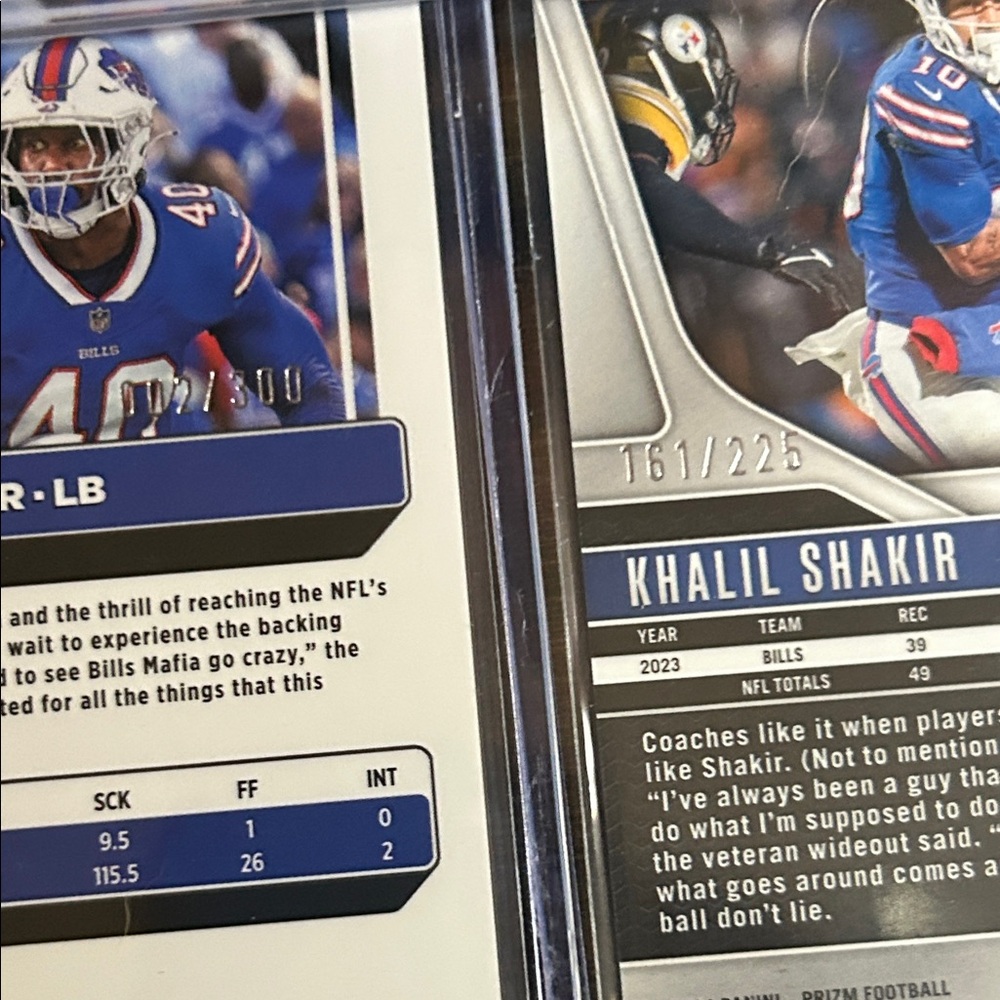 Buffalo Bills 5 Card Lot - Rookie, Variations, #d Cards - Picture 3 of 3